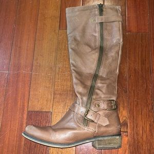 Brown Knee High Riding Boots